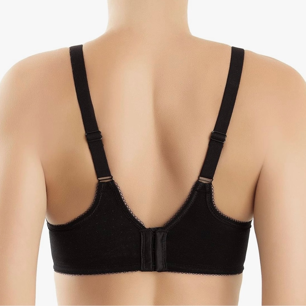 NWT Wacoal Retro Chic Seamless Underwire Contour Bra - Black - Size 32G - Picture 5 of 8